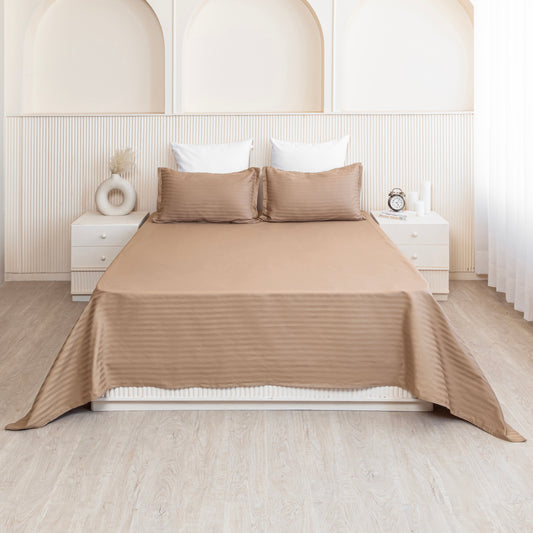 Breton Nap - Taupe Satin BedsheetBreton Nap - Taupe Satin Bedsheet