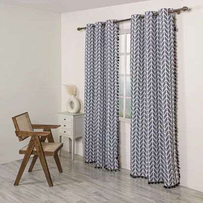 Handpicked Aztec - Curtain Grey curtains