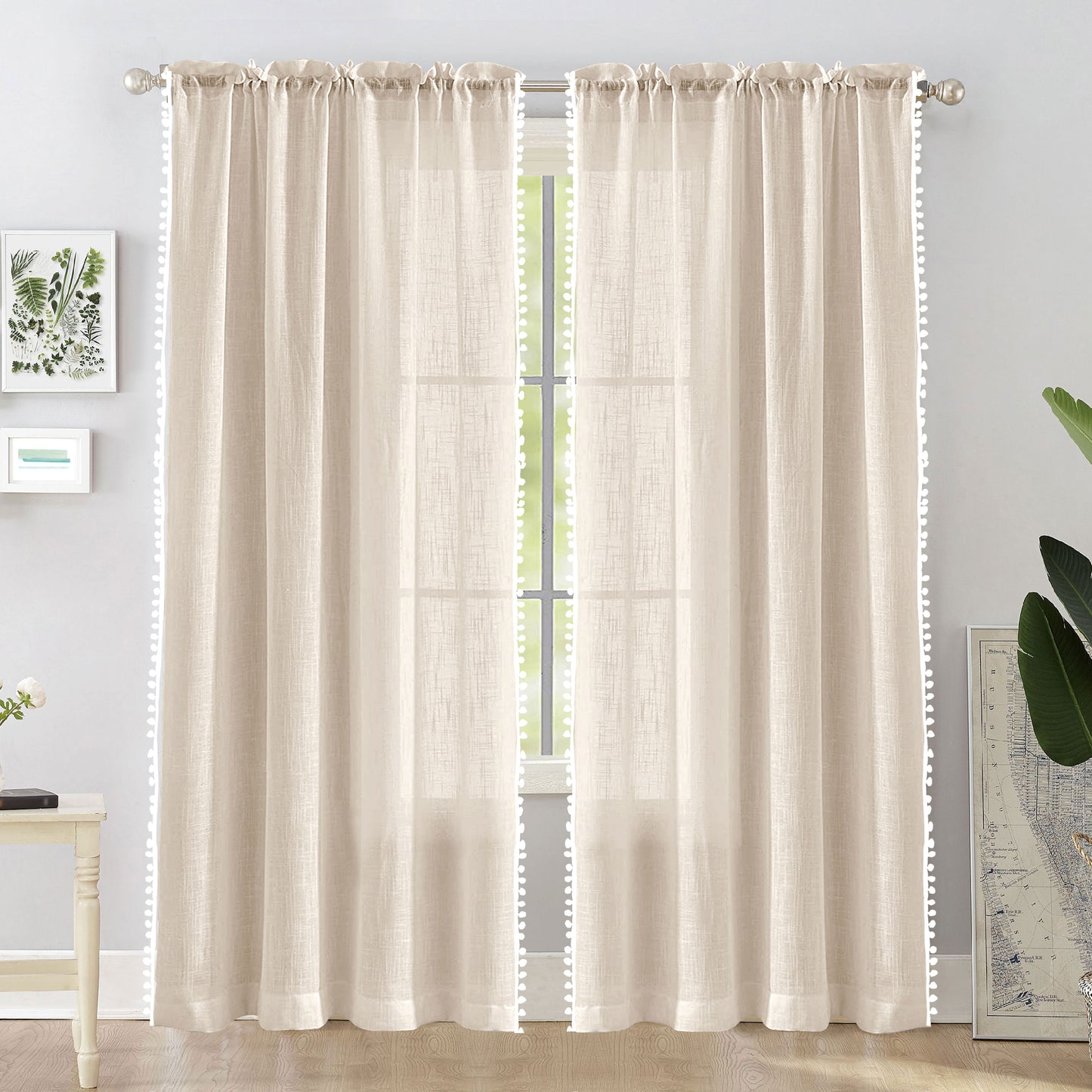 Handpicked Breeze - Rod Pocket Curtain