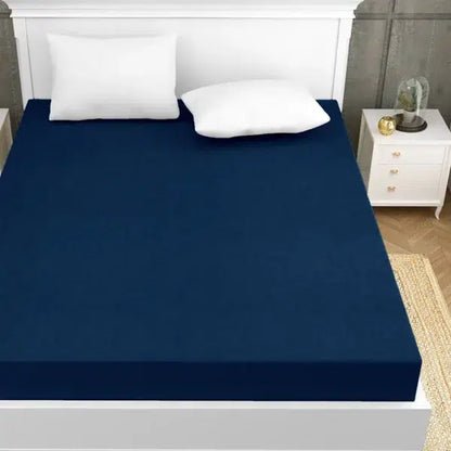 Fort - Mattress Protector Navy Blue bed cover