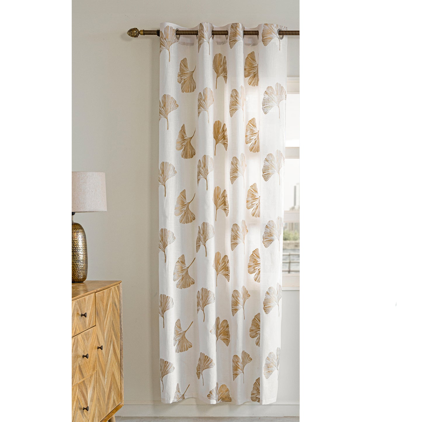 Imprimer Angular Bloom - Eyelet Curtains