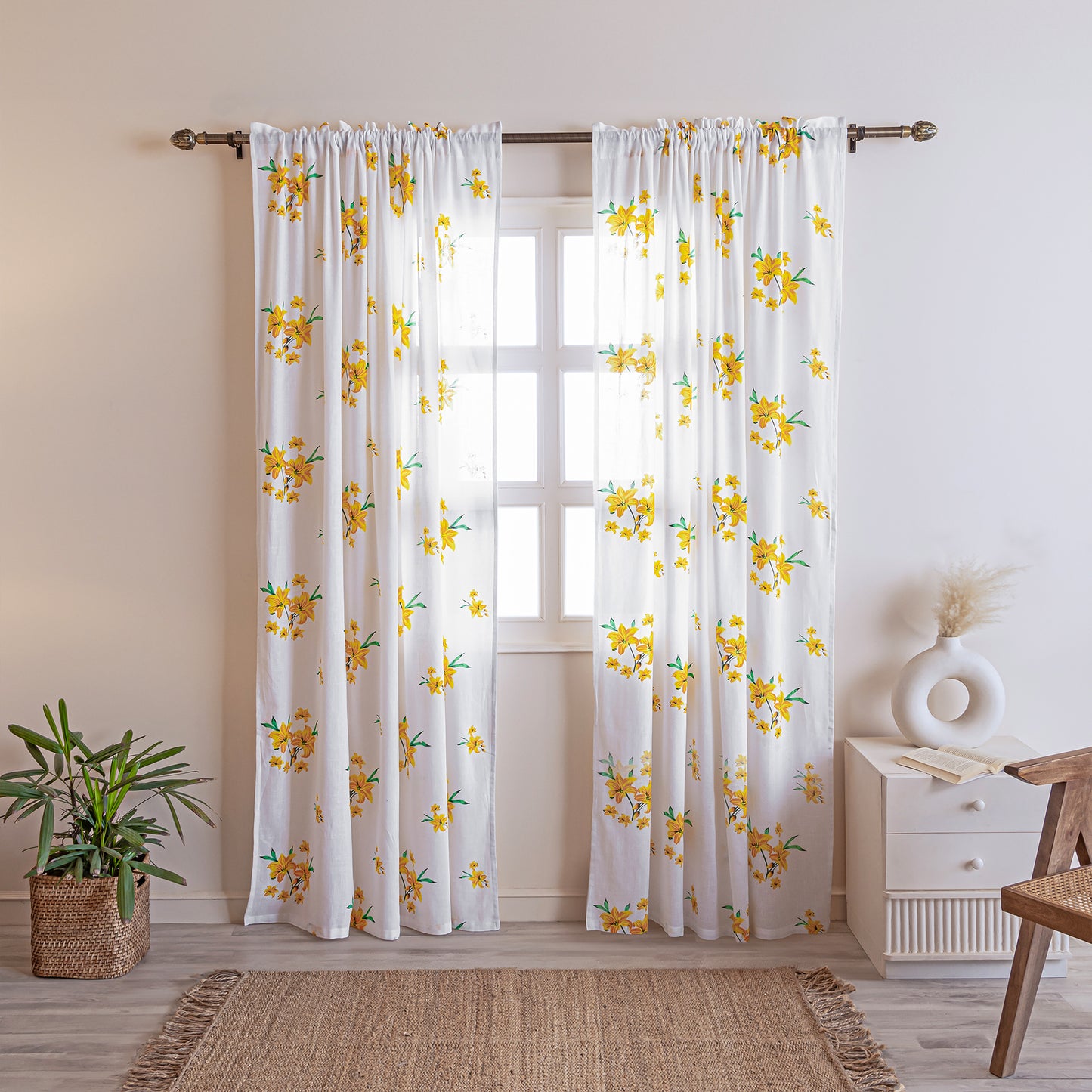 Imprimer Gleamflora - Rod Pocket Curtains