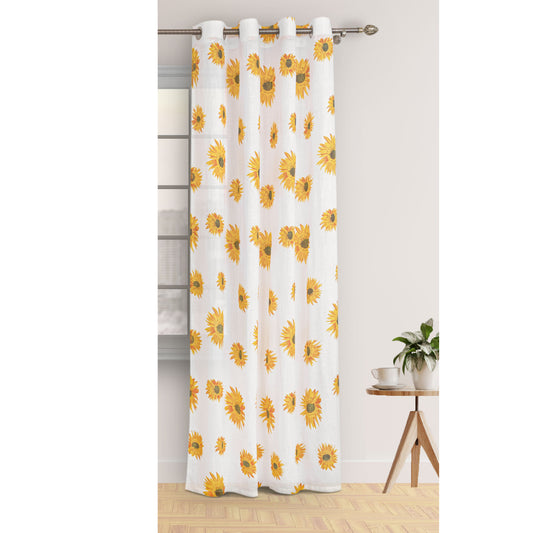 Imprimer Blooming Sunflowers - Eyelet Curtaincurtain