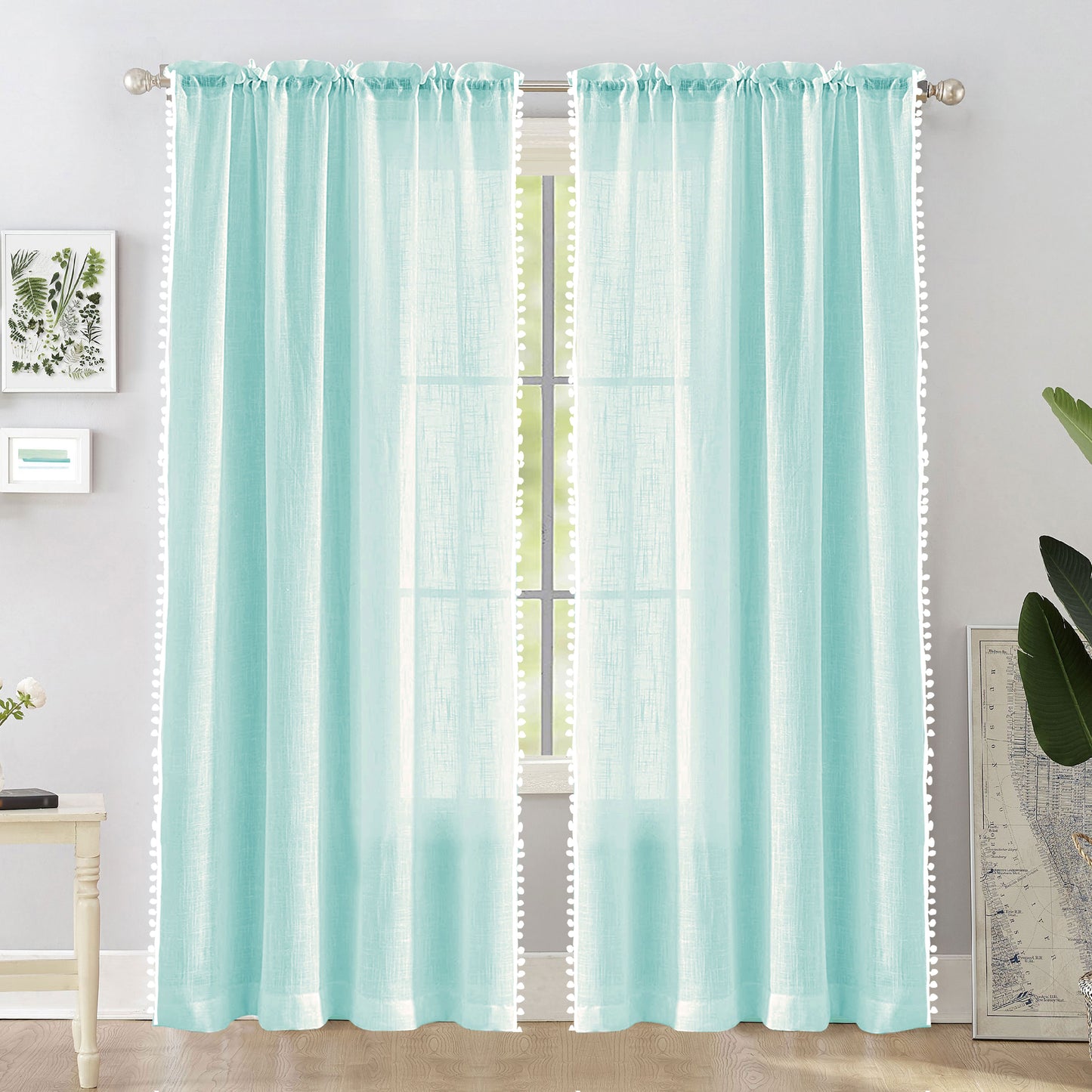 Handpicked Breeze - Rod Pocket Curtain