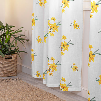 Imprimer Gleamflora - Eyelet Curtains curtain