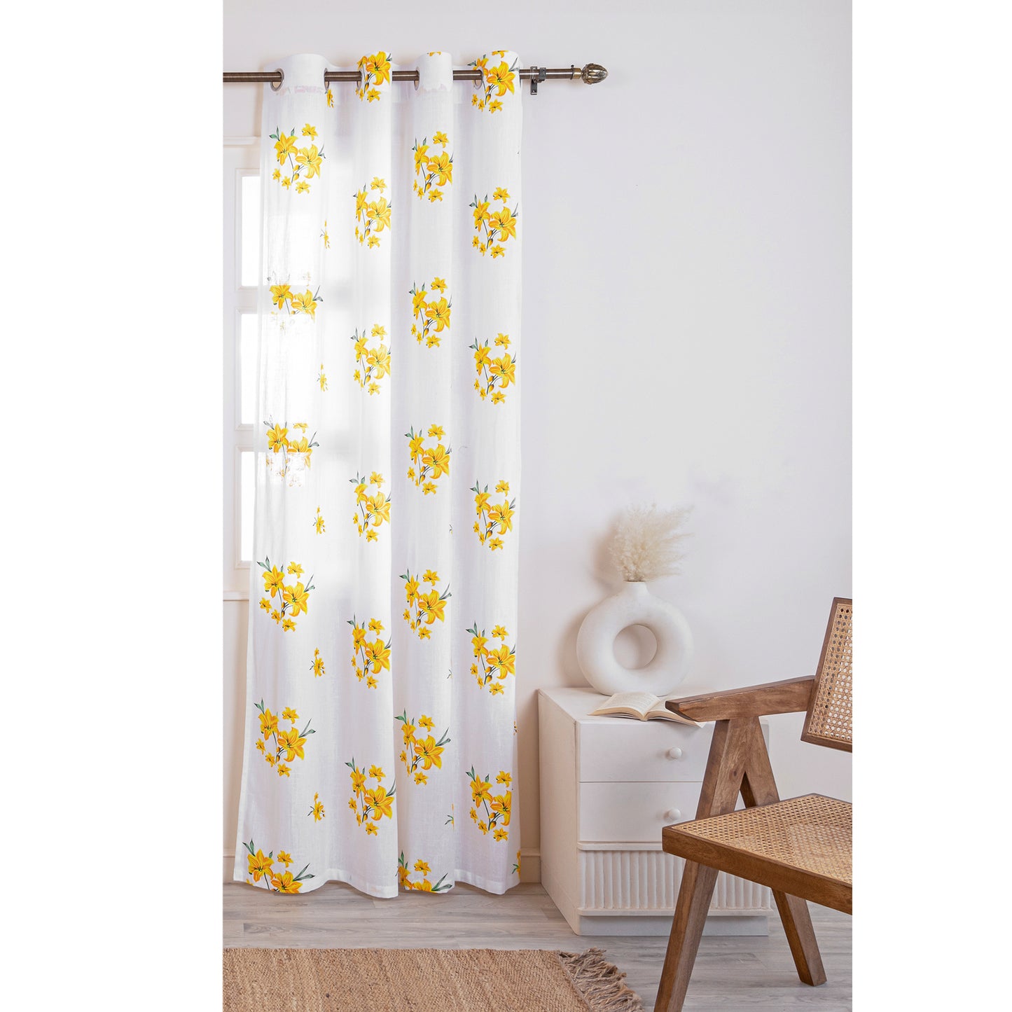 Imprimer Gleamflora - Eyelet Curtains