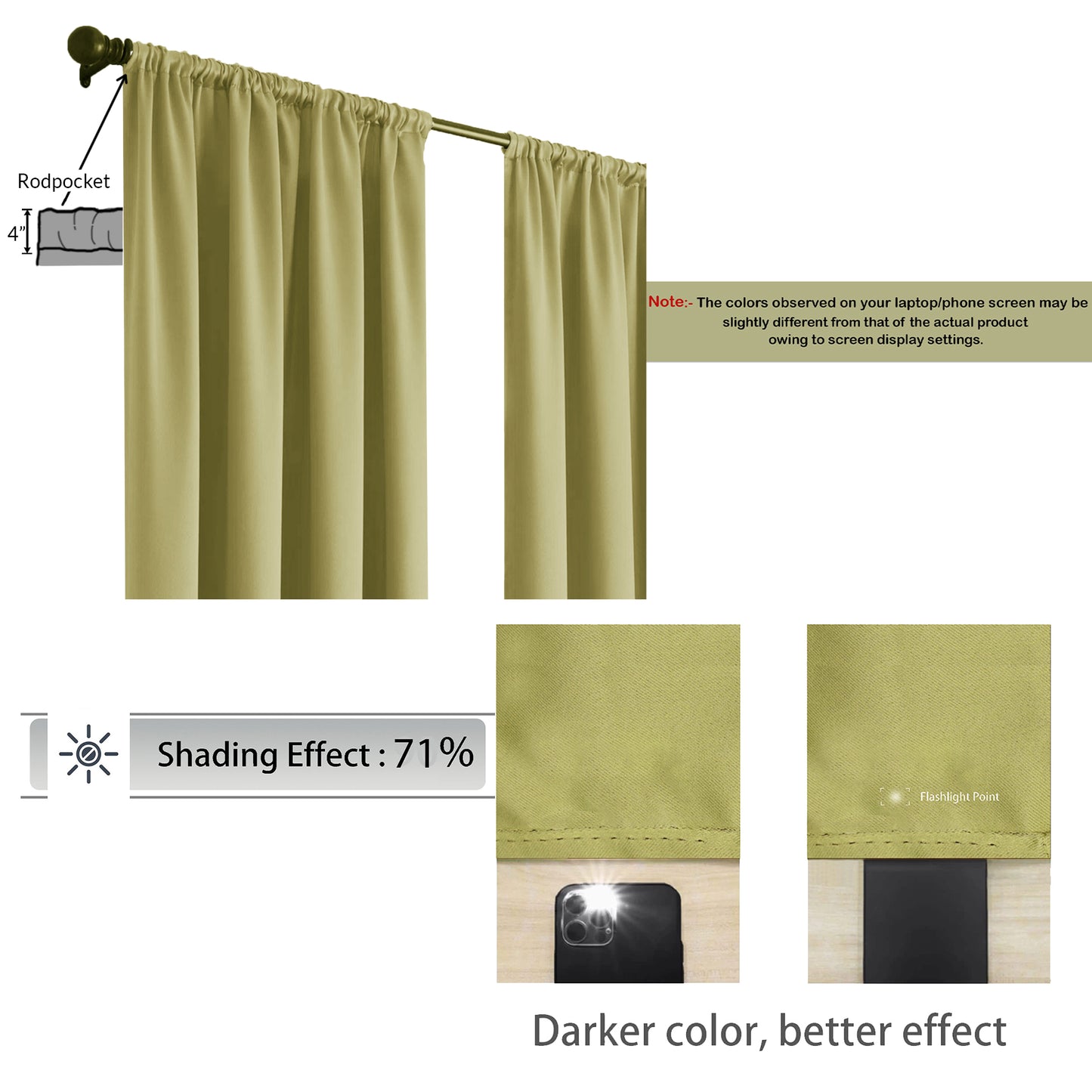 Fort Essential - Rod Pocket Curtain