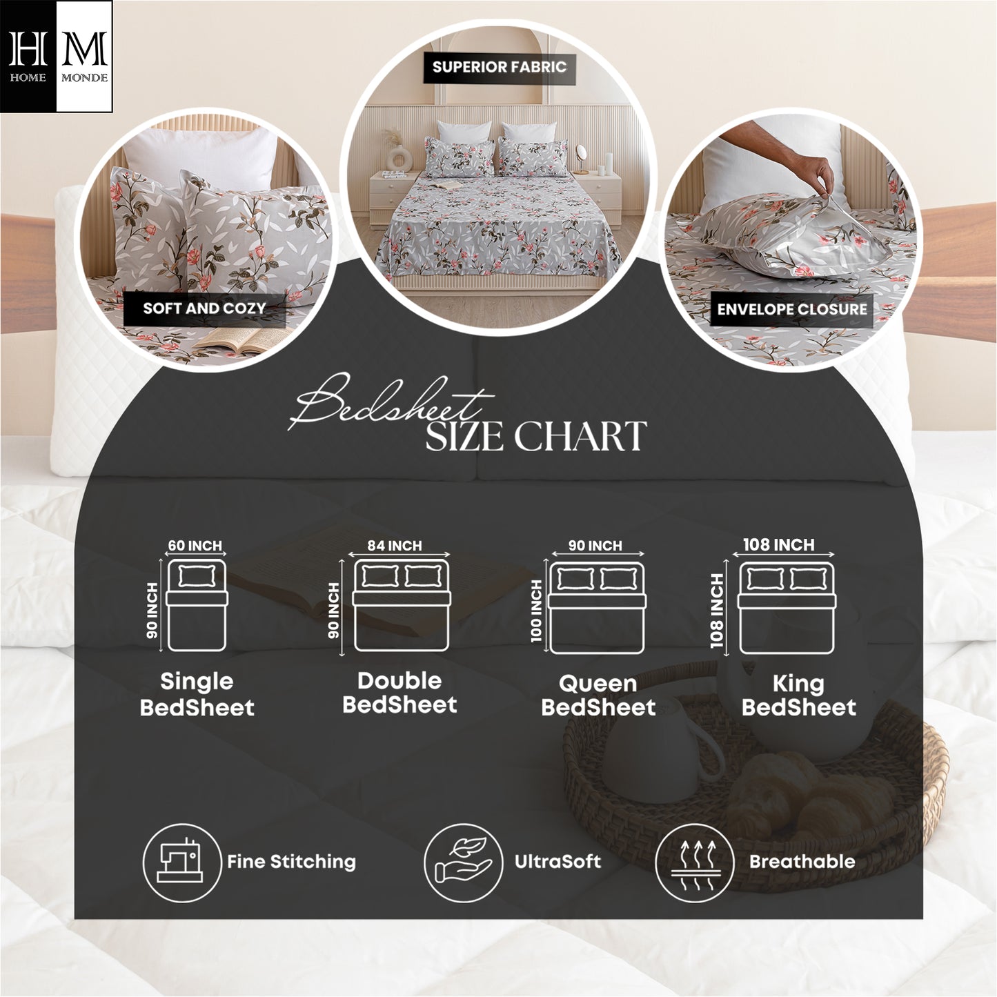 Imprimer floral mist - Bedsheet