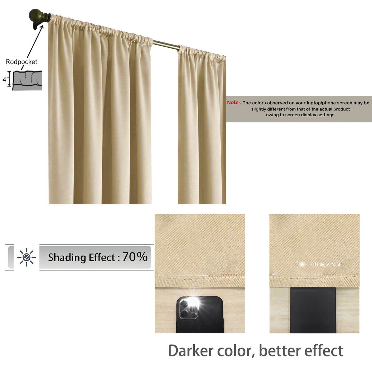 Fort Essential - Rod Pocket Curtain