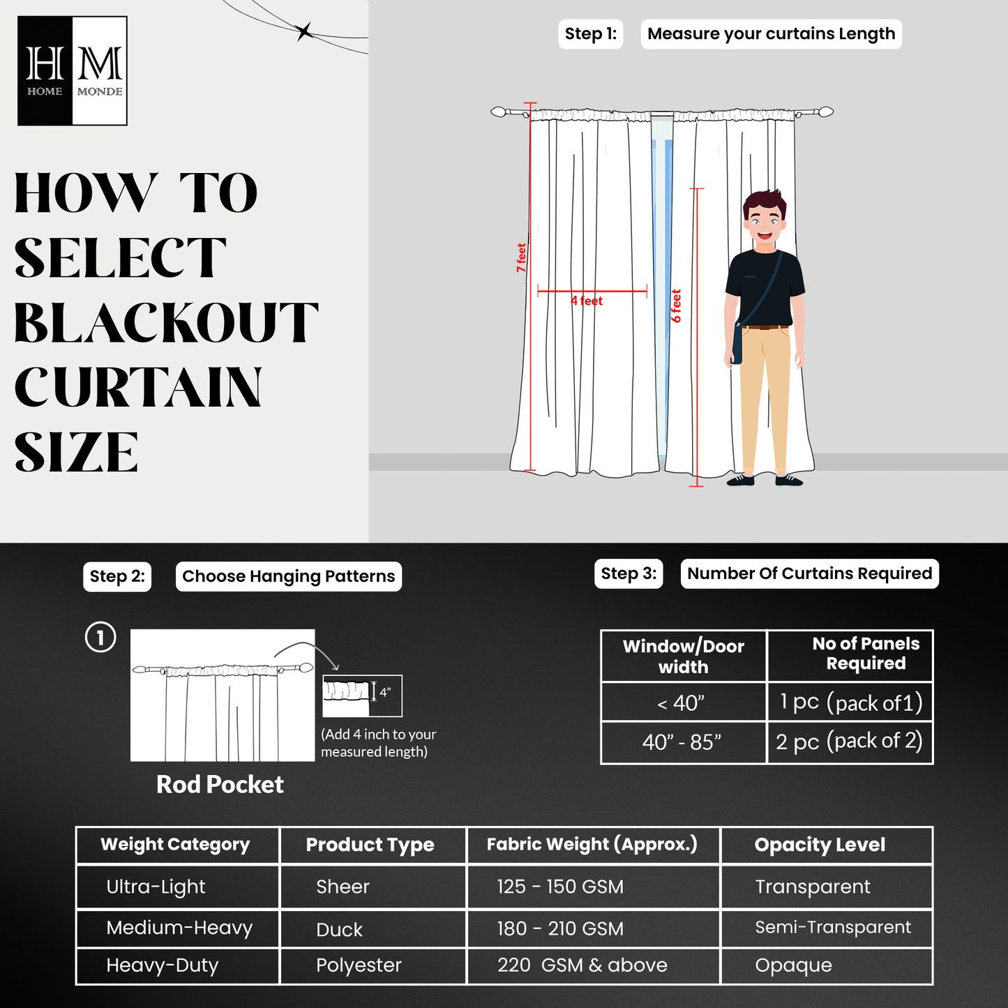 Fort Essential - Rod Pocket Curtain