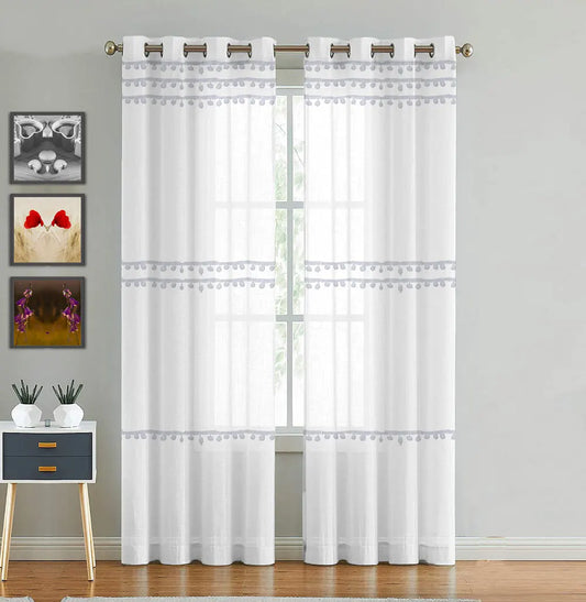 Handpicked Dazzle - CurtainWhite curtains