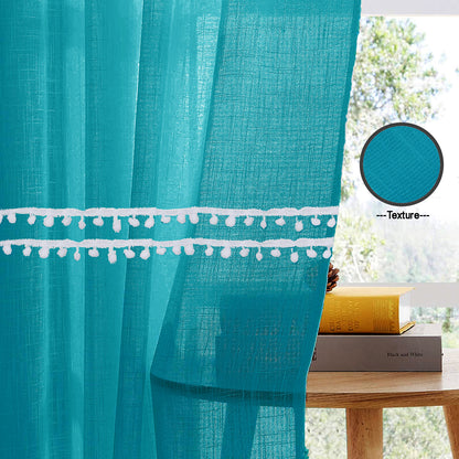 Handpicked Dazzle - Curtain Blue curtains