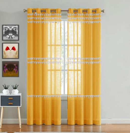 Handpicked Dazzle - CurtainYellow curtains