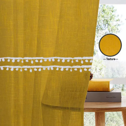 Handpicked Dazzle - Curtain Yellow curtains