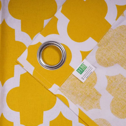 Imprimer Quatrefoil – Curtain Yellow curtains