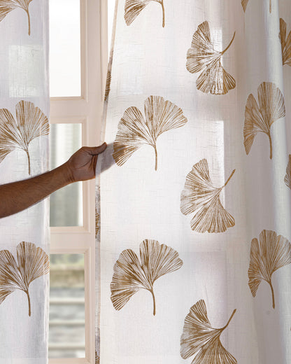 Imprimer Angular Bloom - Eyelet Curtains curtain