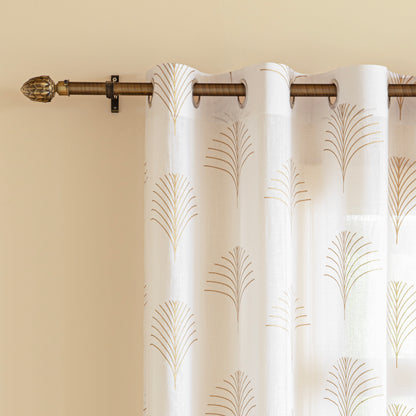 Imprimer Palmetto Plume - Eyelet Curtains curtain