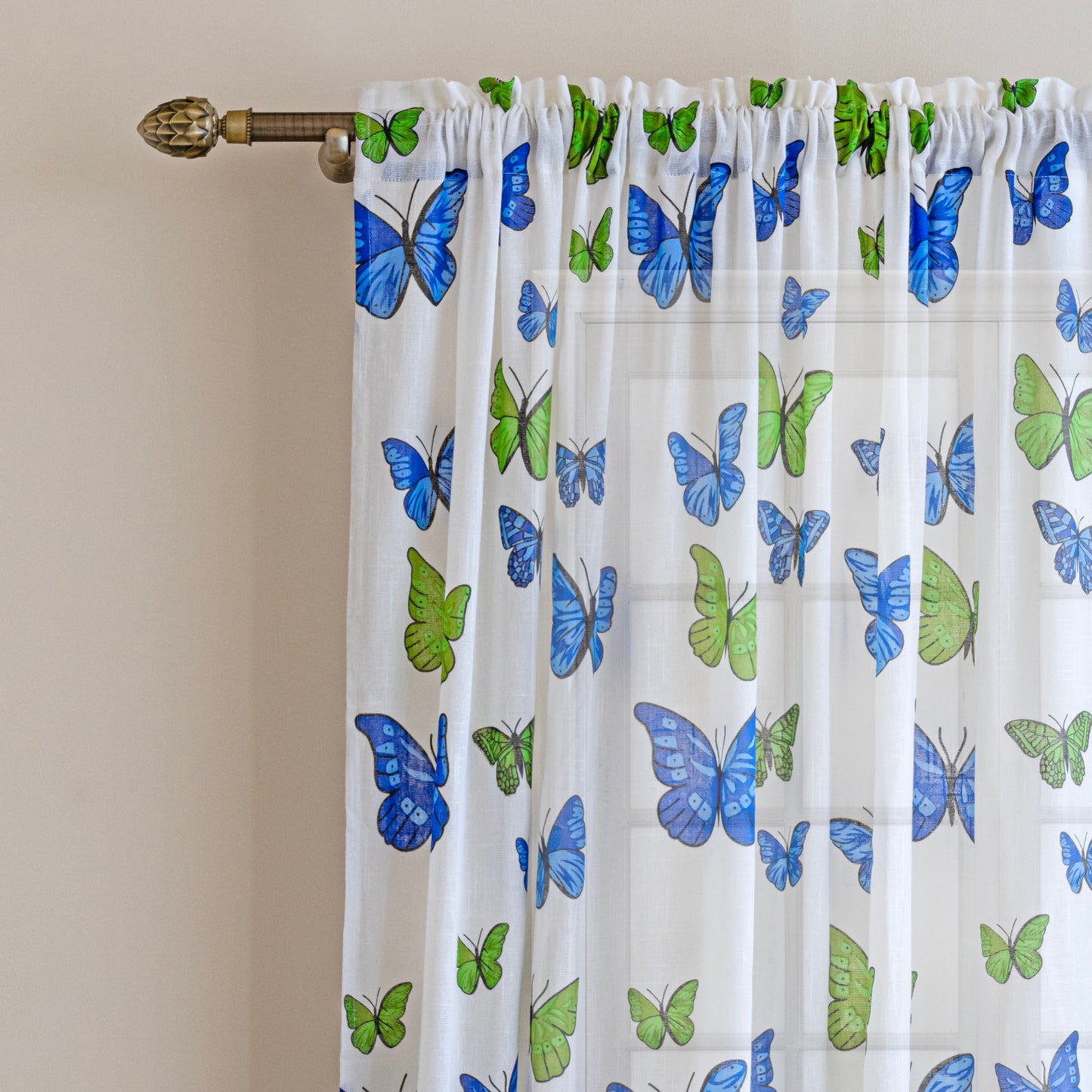 Imprimer Butterfly - Rod Pocket Curtain