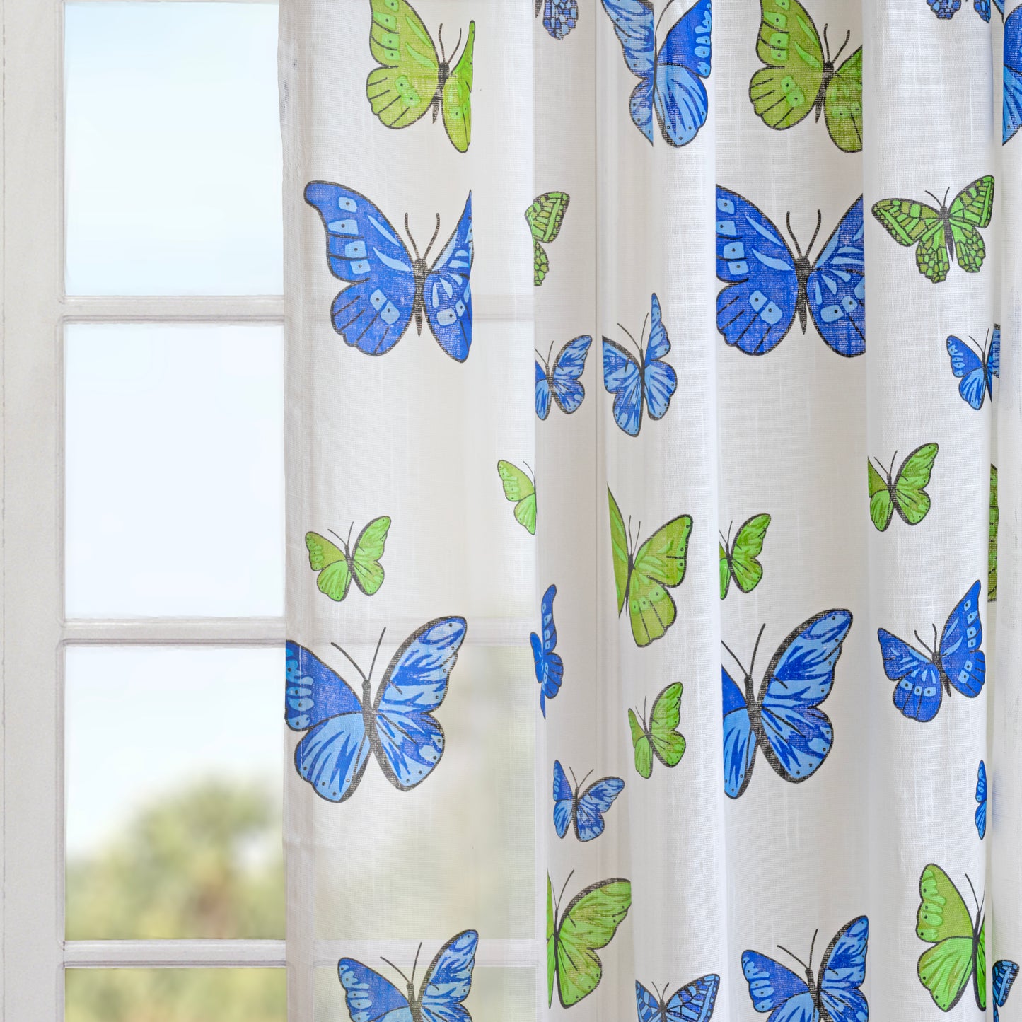 Imprimer Butterfly - Rod Pocket Curtain