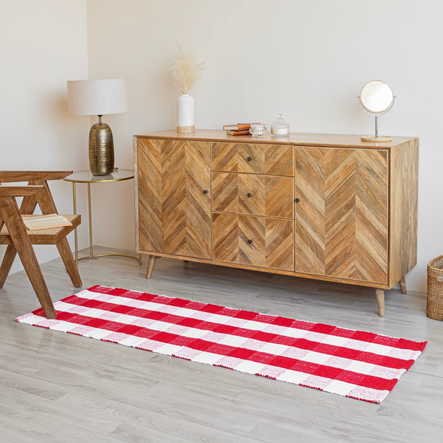 Breton Shadowplay - Plaid Rug