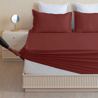 Maroon bedsheet