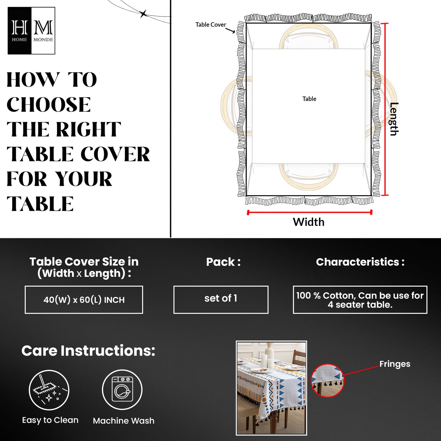 Handpicked Quatrefoil - Table Cover