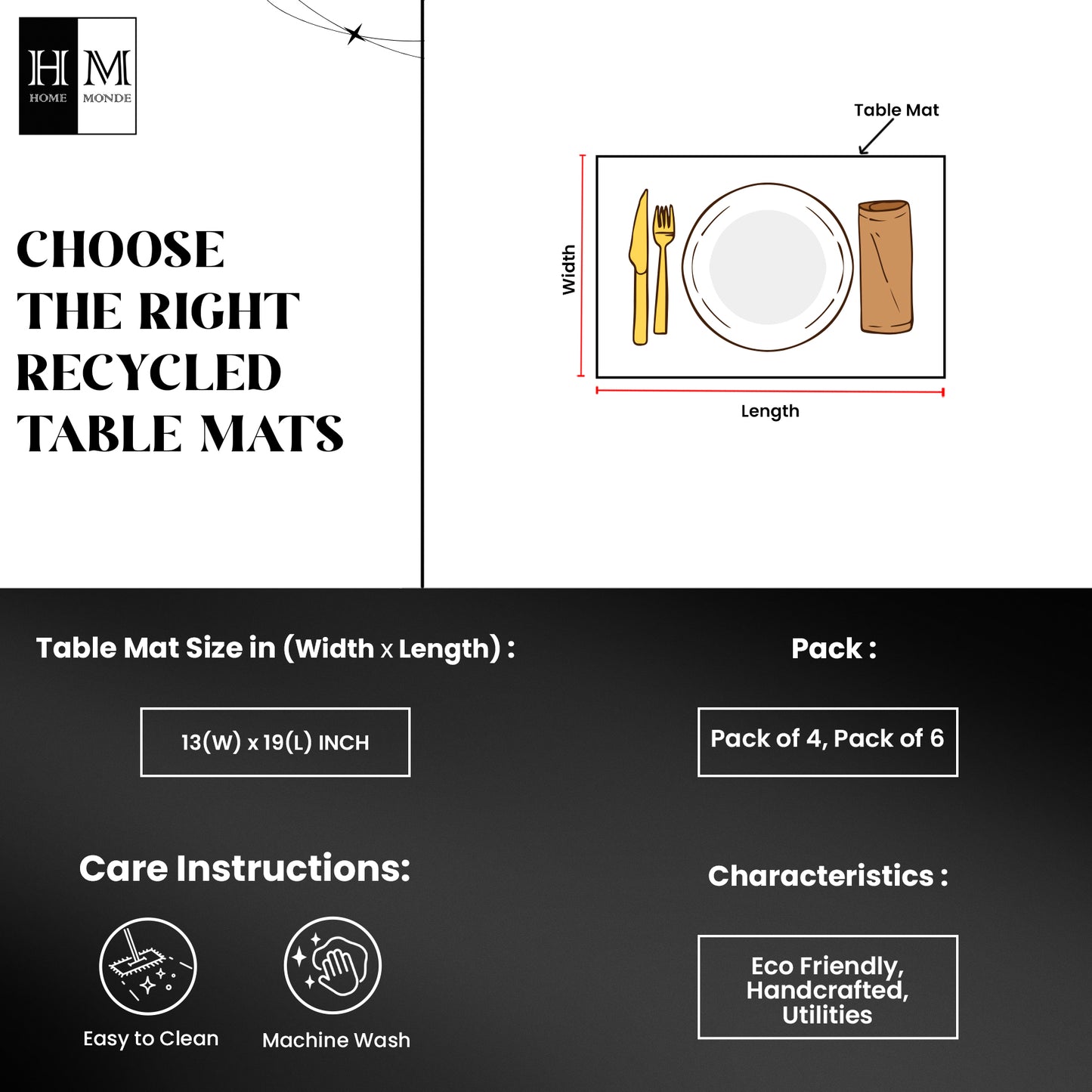 Earthology - Recycled Table Mats