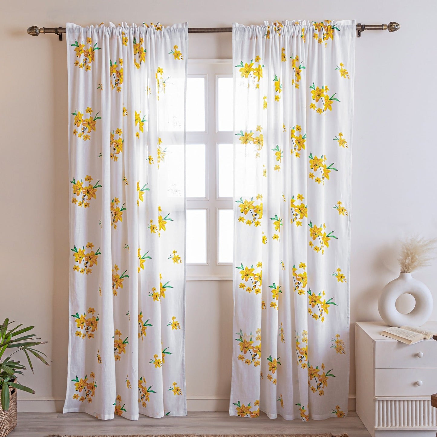 Imprimer Gleamflora - Rod Pocket Curtains