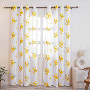 Imprimer Gleamflora - Eyelet Curtains