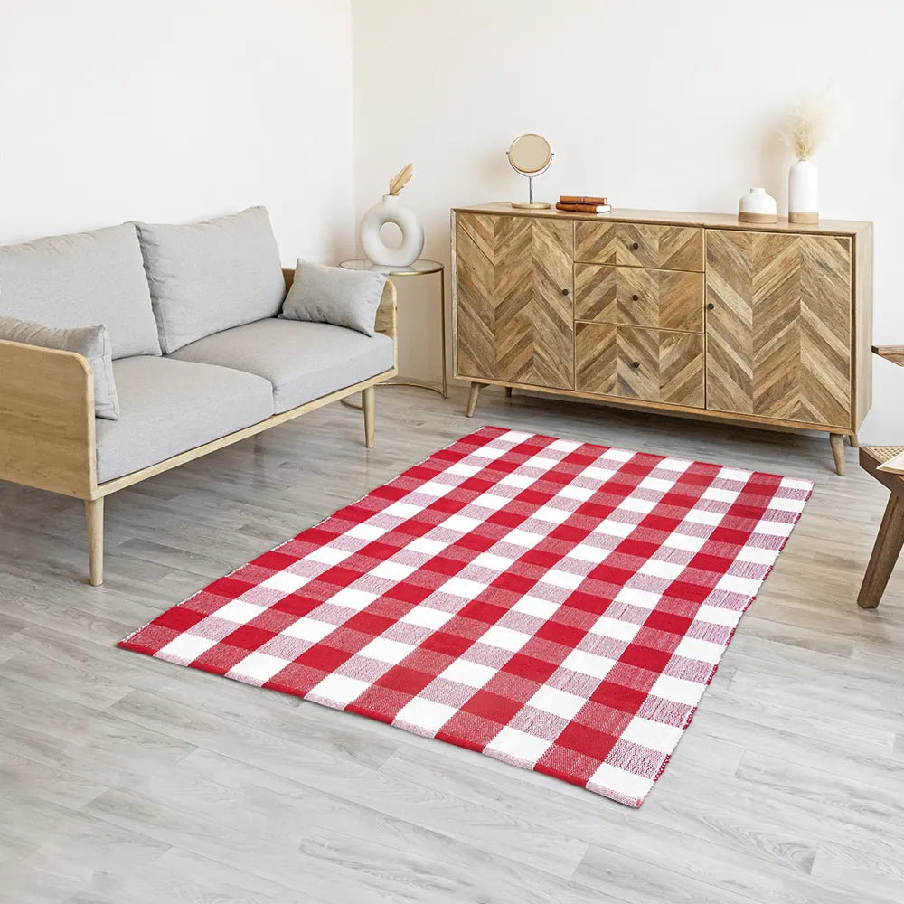 Breton Shadowplay - Plaid Rug